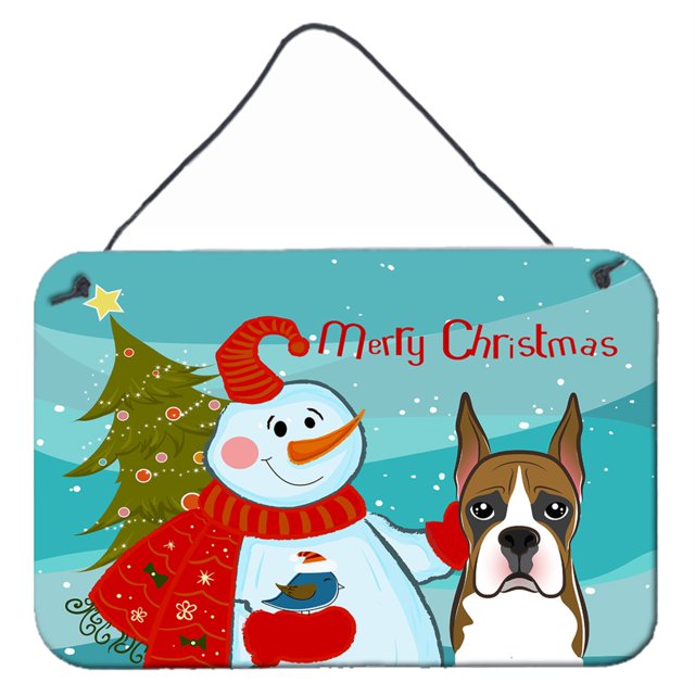 Caroline's Treasures - Muñeco de nieve con bóxer para colgar en la pared o en la puerta BB1843DS812, 8HX12W Caroline's Treasures BB1843DS812