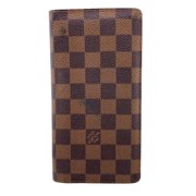 Pre-Owned LOUIS VUITTON N60017 Portefeuille Brazza Damier Long Wallet Brown Women's Z0005908 (Good)