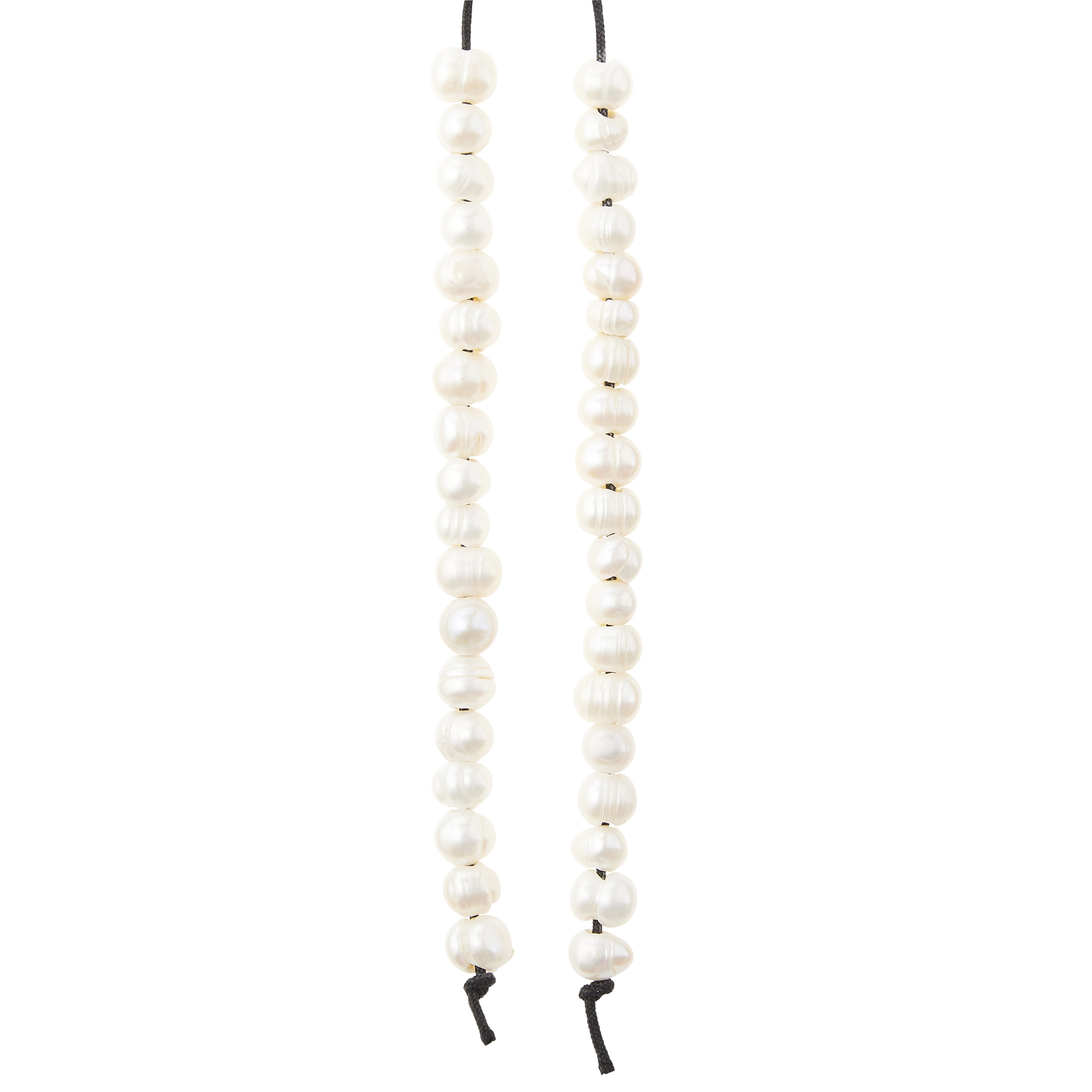 Ivory Large Hole Natural Pearl Nugget Beads by Bead Landing