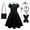 Dress with Accessories, variant on Girls Academy Costumes Halloween Cosplay Party Dress 5-13Y