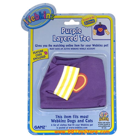 Webkinz Clothing - PURPLE LAYERED TEE