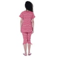 thumbnail image 4 of Moomaya Printed CottonNightwearSet For Womens Top & Capri Pant 2 Piece Sleepwear, 4 of 5