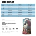 thumbnail image 6 of Pofeuu Flower White Horse (2) Print Men's Muscle T-Shirt, Sleeveless, Muscle Tank, Classic Muscle Tee Top For Men Casual Sleeveless Muscle T-Shirt Trendy Clothes-X-Large, 6 of 7
