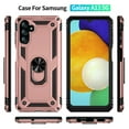 thumbnail image 5 of SaniMore Tri-layer Case for Samsung Galaxy A54 5G 6.4" 2023, 360° Rotating Holder/Kickstand Rugged PC Back + TPU Bumper Magnetic Car Mount Anti-fingerprint Anti-fall Heavy Duty Protective Case, Pink, 5 of 8