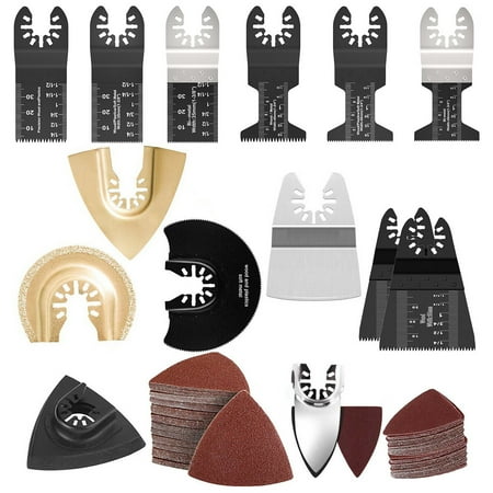 

Morima 124Pcs Multitool Blades Sharp Oscillating Saw Blades Quick Release Oscillating Blades High Precision Fast Cutting Saw Bl