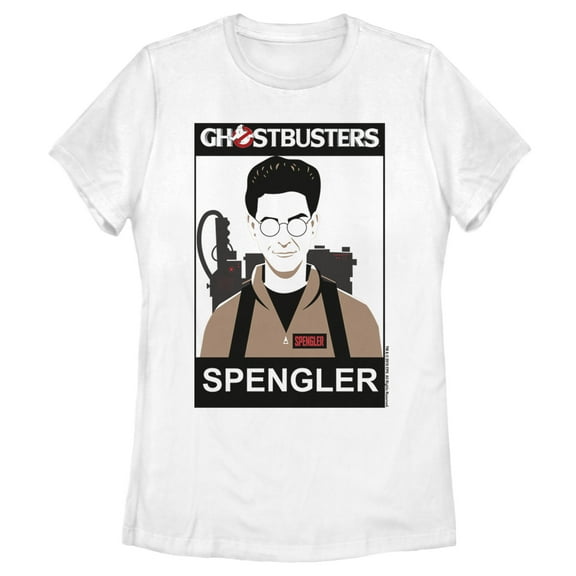 Women's Ghostbusters Spengler 2D Cell Shade Graphic Tee White Small