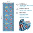 thumbnail image 2 of Mermaid Princess Sea Pattern Hot Yoga Mat Towel Non Slip for Hot Yoga - Quick-Drying Yoga Mat Cover with 4 Corner Pockets with Travel Bag - Hot Yoga Towel Non Slip Grip Moisture Wicking Sweat 70"x26", 2 of 6