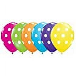 Polka Dot Balloons - 11" Latex Balloons by Qualatex - 100 count