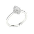 thumbnail image 2 of Imperial 1/3 Ct TDW Marquise Diamond Double Halo Engagement Ring in 10K White Gold (H-I, I2), 2 of 4