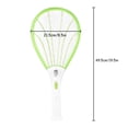 thumbnail image 3 of Electric Bug Zapper Racket, 2-in-1 Rechargeable with LED Light, 1 Pack Large Three-Layer Mesh Black, Shock-Proof Electric Mosquito Swatter for Indoor Outdoor Home Patio Mosquito Killing, 3 of 8
