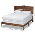 thumbnail image 2 of Baxton Studio Anthony Modern and Contemporary Walnut Brown Finished Wood King Size Panel Bed, 2 of 8