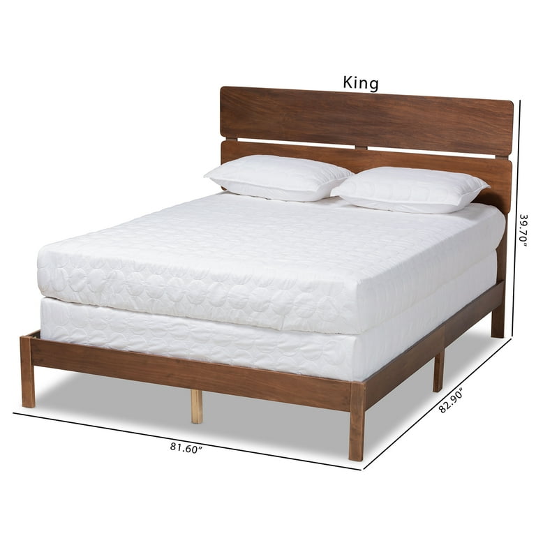Baxton Studio Anthony Modern and Contemporary Walnut Brown Finished Wood King Size Panel Bed Baxton Studio Anthony Modern and Contemporary Walnut Brown Finished Wood King Size Panel Bed