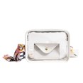 thumbnail image 2 of CAIXIA Antitheft Crossbody Bags For WomenWide Strap Small Square Transparent Crossbody Bag, Portable Daily Mobile Phone Shoulder Purse, 2 of 4