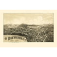 thumbnail image 2 of Burleigh 24x17 Gold Ornate Wood Framed with Double Matting Museum Art Print Titled - Brewster New York - Burleigh 1887, 2 of 4