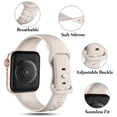 thumbnail image 4 of GEAK 12 Pack Compatible with Apple Watch Bands 46mm 40mm 44mm 41mm 45mm 49mm 38mm 42mm for Women Men Silicone Sport Bands for iWatch Bands Apple Watch SE Ultra 2 Series 10 9 8 7 6 5 4 3 2 1, 4 of 7