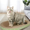 thumbnail image 4 of Extra Thick Cat Scratcher Bed Combo 3-in-1 Toy 18.9x12.6x3.5 Inch Corrugated Paper for Clawing Resting（Green-M）, 4 of 6
