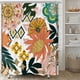thumbnail image 1 of Cortina de ducha Bohemia Flores Hojas 180 x 200 cm Cortina de baño Tela de poliéster A prueba de moho Cortina de baño impermeable lavable con 12 ganchos para bañera JAMW Sencillez, 1 of 5