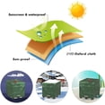 thumbnail image 4 of Tarpaulin for 1000L IBC Tank, Water Tank Cover Tank Protective Cover Dustproof Tank Cover Green -120 x 100 x 116cm, 4 of 5