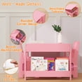 thumbnail image 4 of Kids Table and Chair Set, Toddler Desk with Storage Drawer, Wooden Activity Table with Detachable Tabletop, Suitable for Classroom,Home,Nursery,Playroom, 4 of 7
