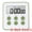 Green, variant on Unique Bargains Loud Alarm Clock Magnetic Backing Stand Cooking Timer White