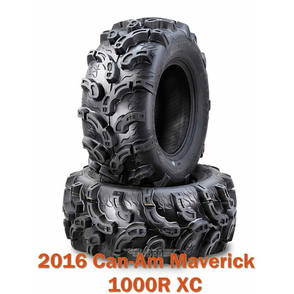 2016 Can-Am Maverick 1000R XC ATV Front or Rear Tire Set 27x9-12 Super Lug Mud