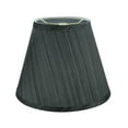 thumbnail image 2 of Aspen Creative 32178, Transitional Hardback Empire Shaped Spider Construction Lamp Shade in Grey & Black, 9" wide (5" x 9" x 7"), 2 of 4