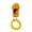 Orange, variant on Walbest Universal Animal Pet Dog Training Clicker with Wrist Bands Strap, Assorted Color Dog Clickers for Pet Dog Training & Obedience Aid (Orange)