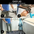 thumbnail image 4 of Bike Nook Turbo Support & Support Vertical de Rangement - le Support Vertical Original pour Vélo pour Rangement de Garage et Utilisation Intérieure et Extérieure, Accessoires Parfaits pour Petits Espaces, Sans Perçage, 4 of 6