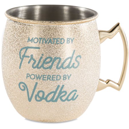 Pavilion Gift My Kinda Girl 66522 Friends and Vodka 20 oz Stainless Steel Moscow Mule (Best Vodka Brand For Moscow Mule)