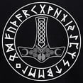 thumbnail image 3 of CafePress - Mjölnir Rune Shield Hooded Sweatshirt - Pullover Hoodie, Classic & Comfortable Hooded Sweatshirt, 3 of 4