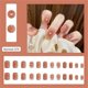 thumbnail image 4 of 24 Pcs False Nail Art Decoration Set Finished Manicure Patch Press On Nails Nail, 4 of 5