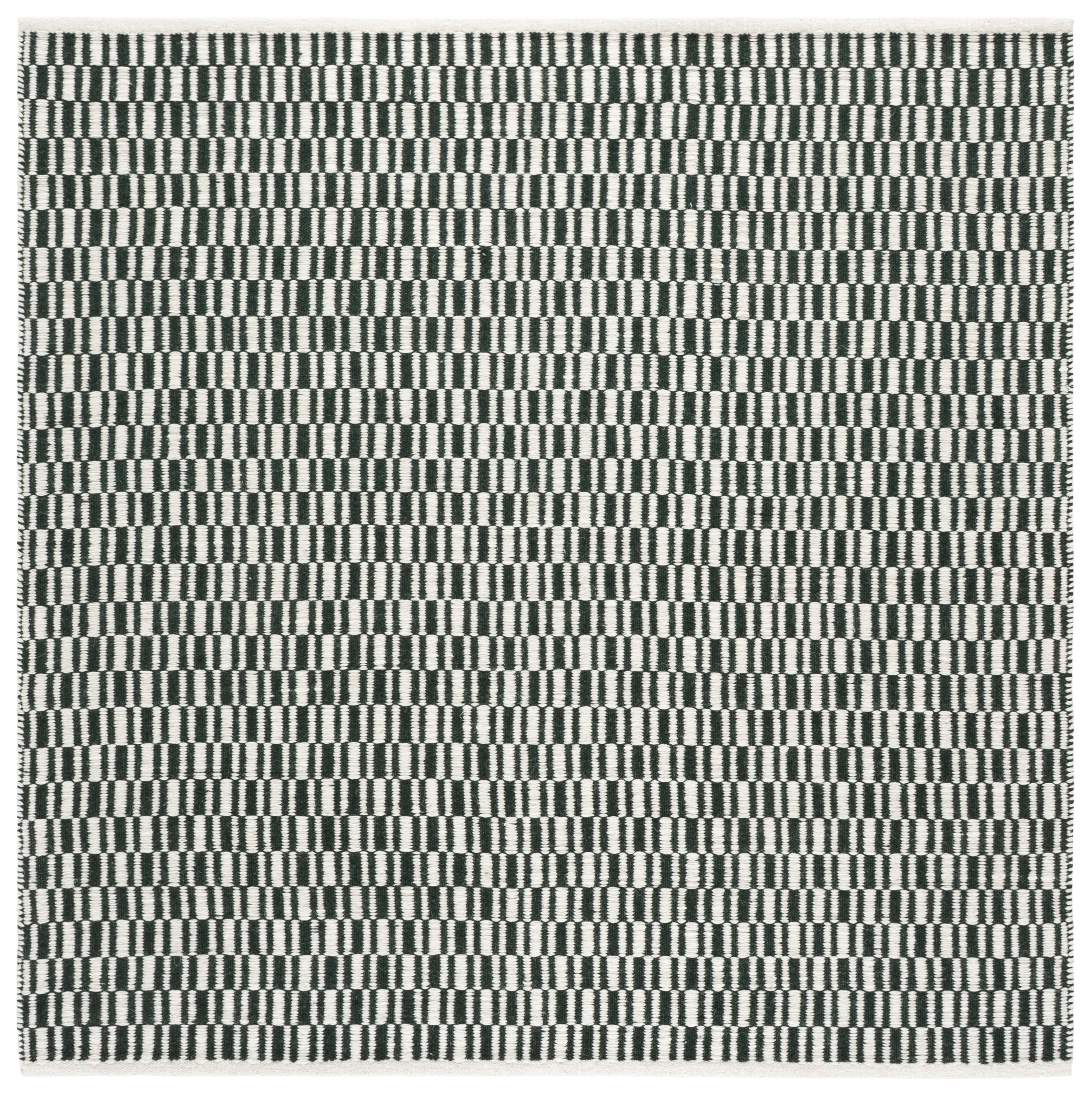 Safavieh Vermont Osmond Solid Color Area Rug, Dark Green/Ivory, 6' x 6' Square