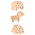 thumbnail image 2 of 3x Bloque de encaje de madera Rompecabezas de aprendizaje temprano Educativo Enhebrado de cordones de madera para Animal, 2 of 9