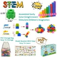 thumbnail image 3 of Kids Toys Interlocking Learning Set, Building Kits Stem Construction Sets - 300 Pcs, 3 of 6