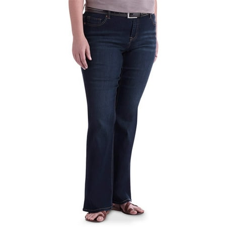 Faded Glory Women's Plus-Size Flare Jeans - Walmart.com