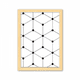 thumbnail image 1 of Linea de arte ilustración patrón grano Hexagonal Cuadro de madera decorativa marco de casa A4, 1 of 3