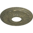 thumbnail image 3 of Ekena Millwork 11 3/4"OD x 3 5/8"ID x 1"P Blackthorn Ceiling Medallion (Fits Canopies up to 4 7/8"), Hand-Painted Witch Hazel Crackle, 3 of 7