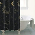 thumbnail image 5 of Cosmic Aesthetic Shower Curtain - Gothic Witchy Celestial Sun Moon Stars Design Premium Waterproof Quick-Dry Fabric 36x72, 5 of 5