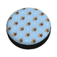 thumbnail image 3 of Gaeub Brown French Bulldog 14-17in Tire Cover, Spare Tire Cover, for Camper Caravan, Trailer, Car, Truck, SUV, Jeep - 17 inch, 3 of 9