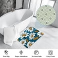 thumbnail image 3 of Daisy Non-Slip Polyester Door Mat Floor Rug, Machine Washable Office Rug, 3 of 6