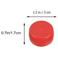 thumbnail image 3 of 100pcs Plastic Drink Bottle Covers Colorful Spring Water Bottle DIY Caps (Red), 3 of 7