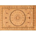 thumbnail image 1 of Ahgly Company Indoor Rectangle Medallion Orange Traditional Area Rugs, 6' x 9', 1 of 1