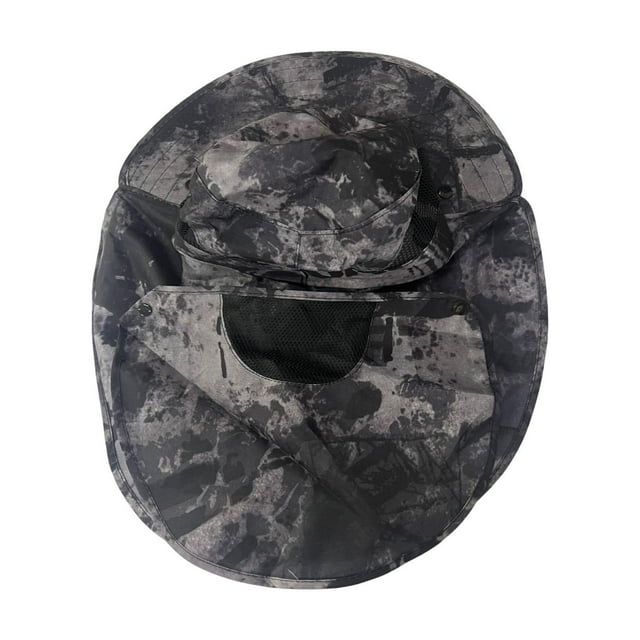Sombrero de verano con visera que cubre la cara, sombrero de pescador para hombres y mujeres, para acampar y viajar.