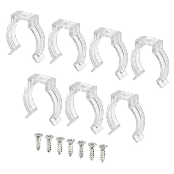 Uxcell Fluorescent Tube Light Fixture Lamp Bracket Holder Plastic T8 U Clip 10 Pack