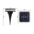 thumbnail image 2 of Lámpara solar de tierra, luz solar de jardín IP65, iluminación solar impermeable con lámpara de seguridad de encendido/apagado automático (paquete de 2, blanco cálido 3000 K), 2 of 5