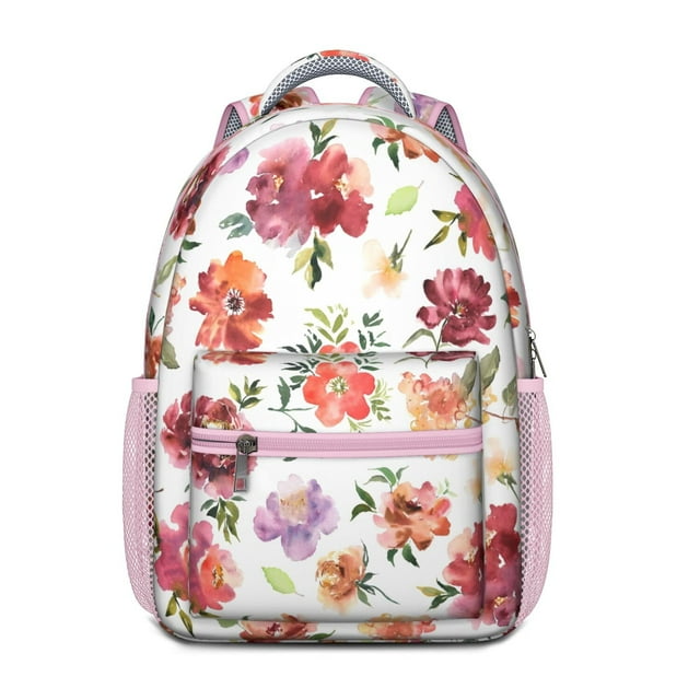 Sunflower Garden Print Student Backpack - Breathable Lightweight Backpack