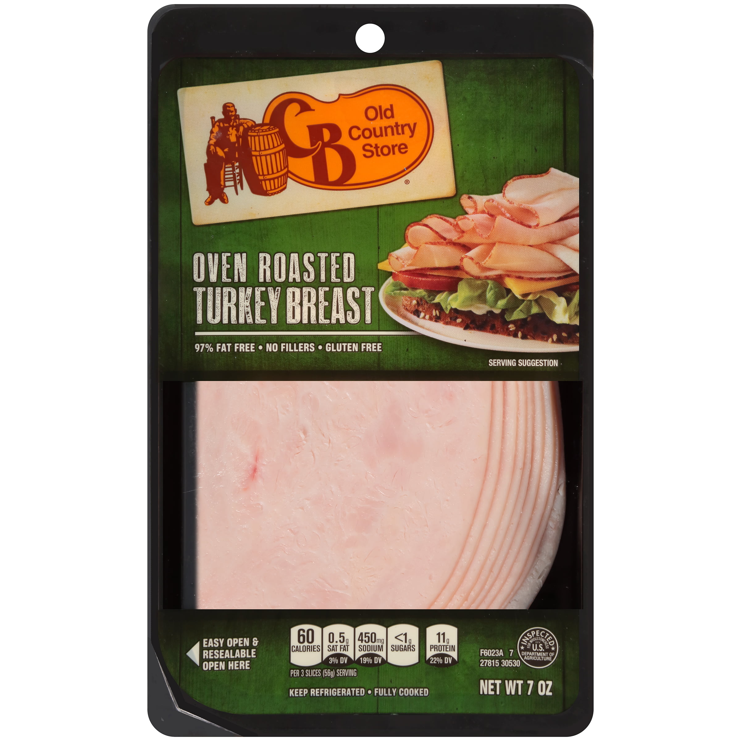 Cb Old Country Store Oven Roasted Sliced Turkey Breast Lunch Meat 7 Oz Walmart Inventory Checker Brickseek