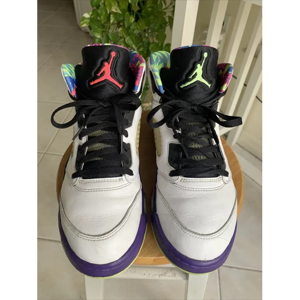Ni - ke Ni - ke Air Jordan 5 Retro Alternate Bel Air White Green Blue DB3335-100 Men's 10.5