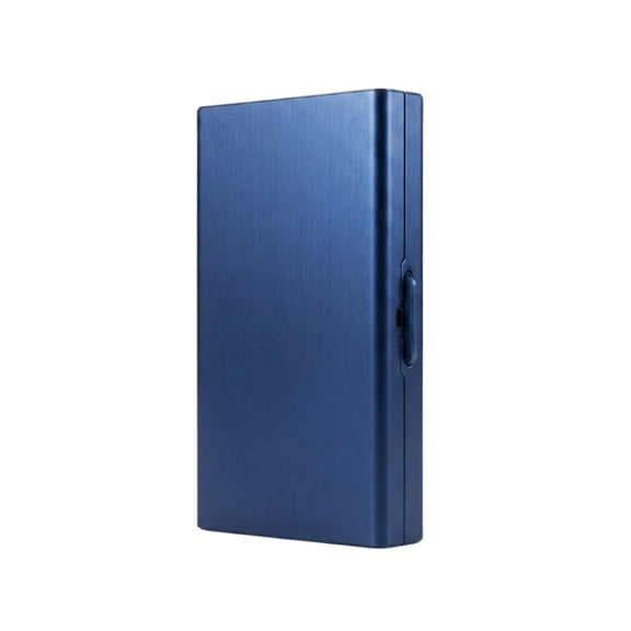 Kerinzo - Compact Metal RFID Blocking Card Wallet with 6 Compartments for Cards and IDs