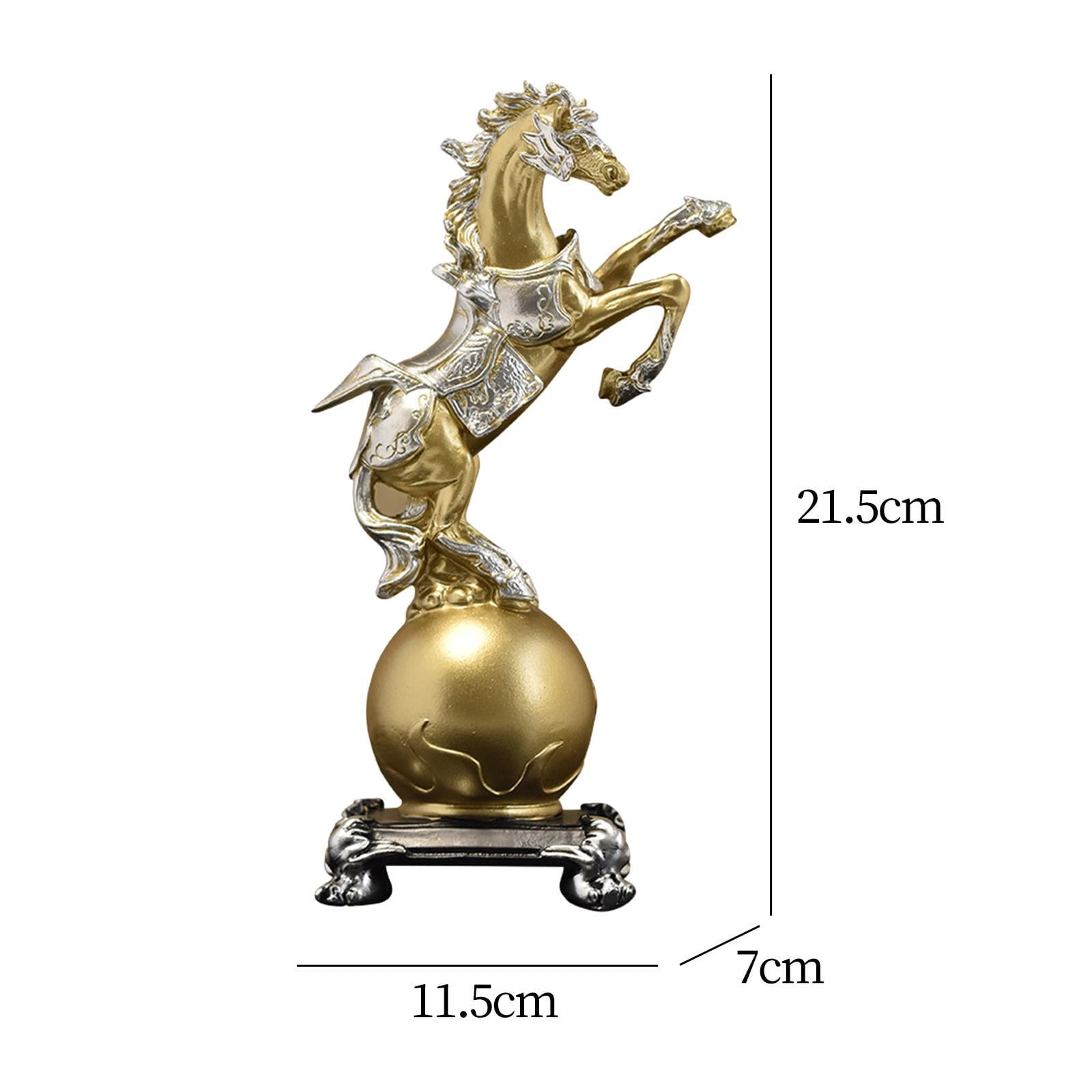 Fiocias Toilet Paper Holder Paper Towel Holder Countertop Desktop Figurine Horse Statue Shelf Iron Resin Creative Styling Suitable for Kitchen Dining Table Li